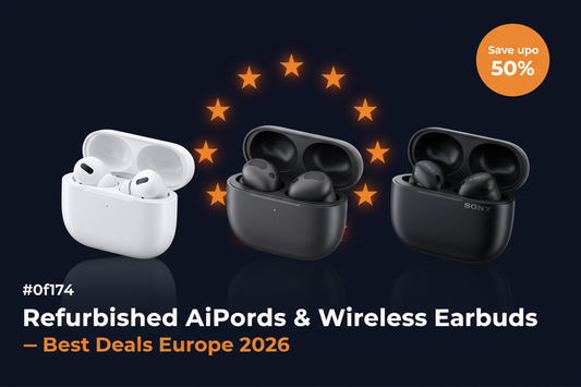 Refurbished AirPods & Wireless Earbuds in Europe 2026 – Apple, Samsung & Sony Deals
