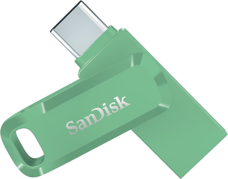 SanDisk Ultra Dual Drive Go Unit Flash USB 64GB USB 3.2 Gen 1 / USB-C Green Absenta