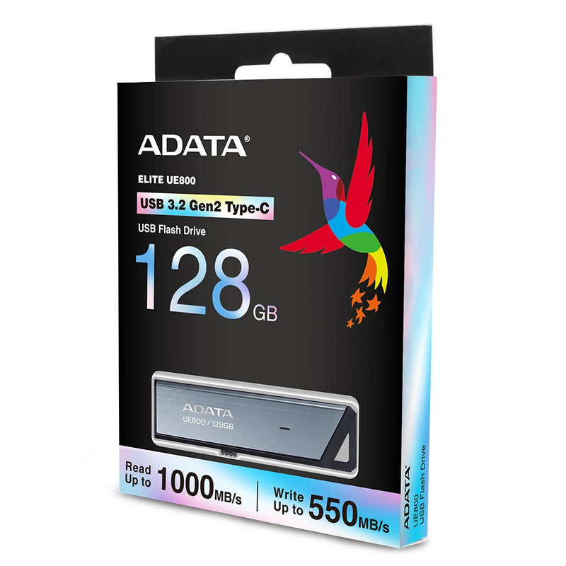 ADATA USB Flash Drive UE800 Elite 128GB(ALUMINIO Brushing USB-C 3.2 (10 Gbit/S)