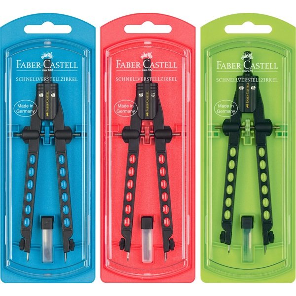 Faber Castell 174335 - Compás With Wheel Colours Aleatorios