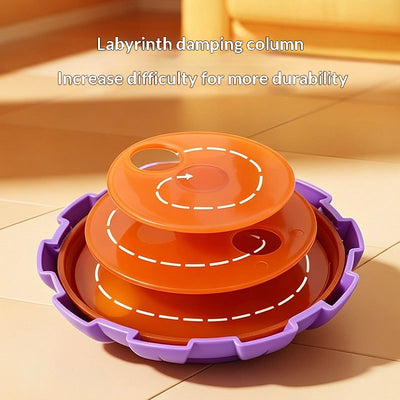 Cat Stress-relief Toy Roly-poly Food Dispenser