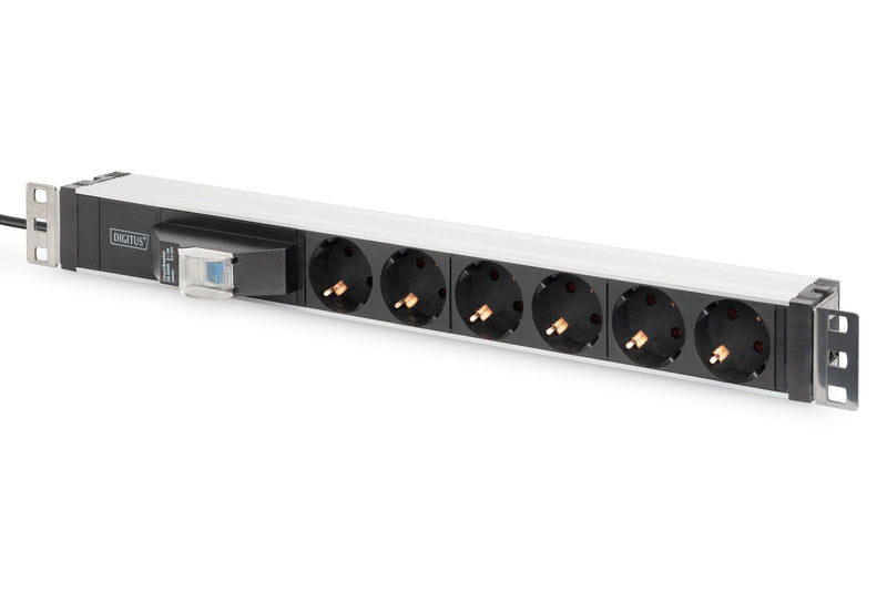 Digitus DN-95417 Unit Distribución Energía (pdu) 1U Black Silver 6 Salidas AC