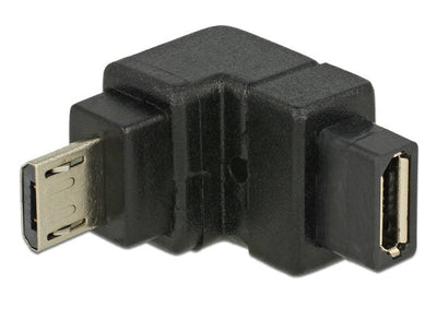 Delock Adapter USB 2.0 Micro-b Male USB 2.0 Micro-b Female Angulo — image 1