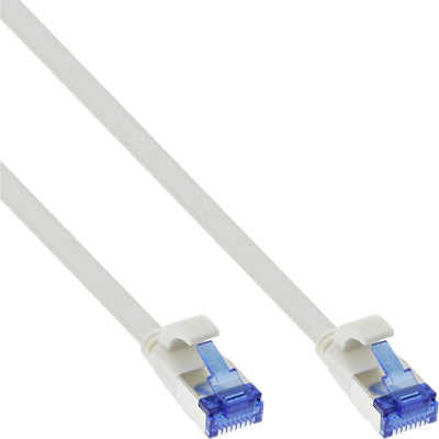 Inline Network Cable Flat , U/FTP, CAT.6A, Tpe Libre Halógenos, White 15M — image 1