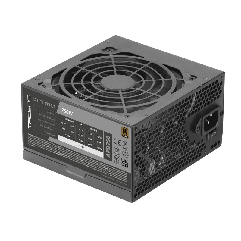 Tacens Power Supply Anima 750W APB650 ATX 80 Plus Bronze Pfc Activo 14DB 12CM Fan
