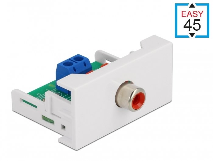 Delock Easy 45 Module Rca Port Female 22,5 X 45MM