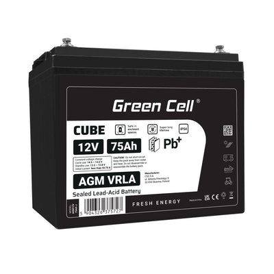 Green Cell AGM12V75AH-J Battery Sistema UPS Sealed Lead Acid (vrla) 12V 75AH — image 1
