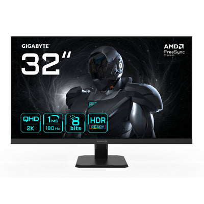 Gigabyte Monitor Gaming 32 GS32QA QHD - 2560 X 1440, 180HZ, 1MS, 300 Cd/M², Freesync Premium, Hdr Ready, HDMI  — image 1