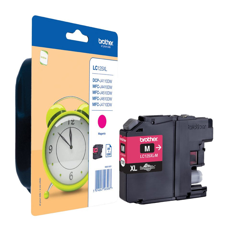 Brother Genuine Ink LC125XL Yellow LC125XLYBP