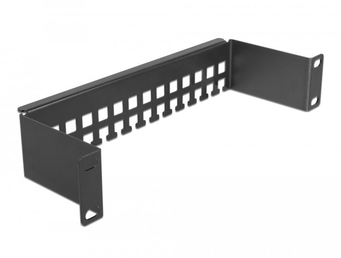 Delock 10 Carril Sujeción Cables, Forma Stand 1 U Black