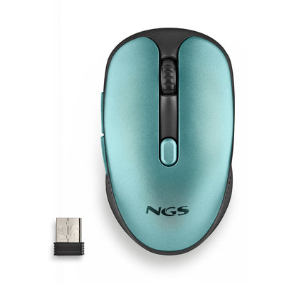 Ngs Wireless Mouse Evo Rust Battery Rechargeable Up To 1600 DPI Green Water — image 1