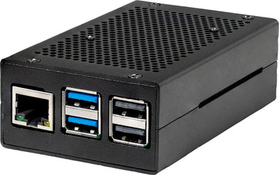 Joy-it Housing Aluminium Raspberry Pi 5 Black RB-ALUCASEP5-01B — image 1