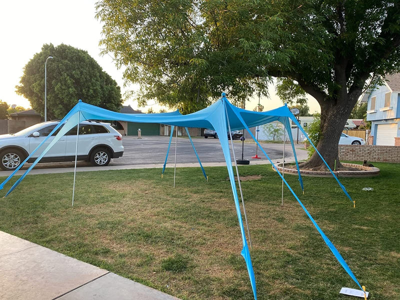 8-foot Outdoor Tent One-piece Beach UV Protection Sunshade With Rod