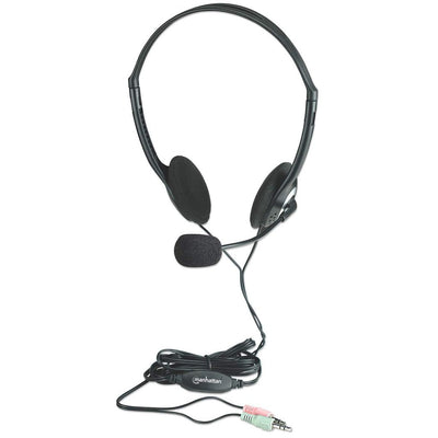 Manhattan Headphones Stereo Design Liviano With Microphone And Control Volumen — image 1