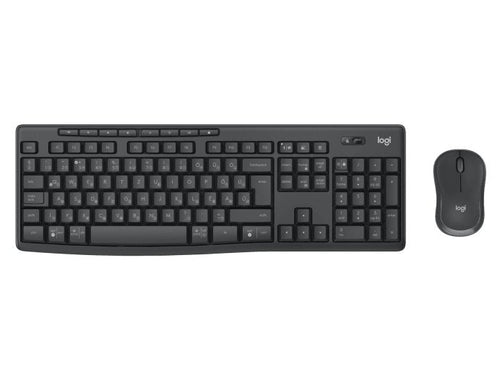 Logitech Keyboard Portuguese + Mouse MK370 Combo For Business RF Wireless + Bluetooth QWERTY Graphite — image 1
