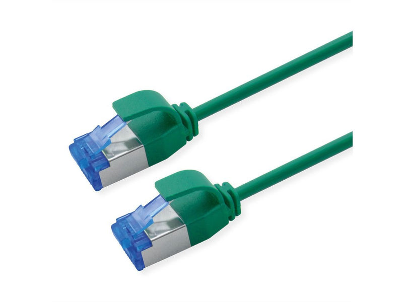 Roline Network Cable CAT.6A (class Ea) S FTP (pimf), Lsoh, PoE, Grn, 0,3M