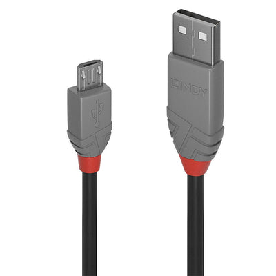Lindy 36735 USB Cable 5M USB 2.0 USB a Micro-usb B Black Grey — image 1