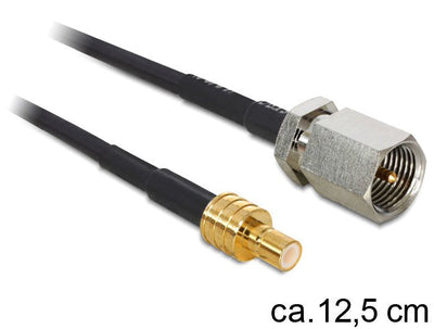 Delock 88473 Antenna Cable Fme Plug Smb Plug 125MM — image 1