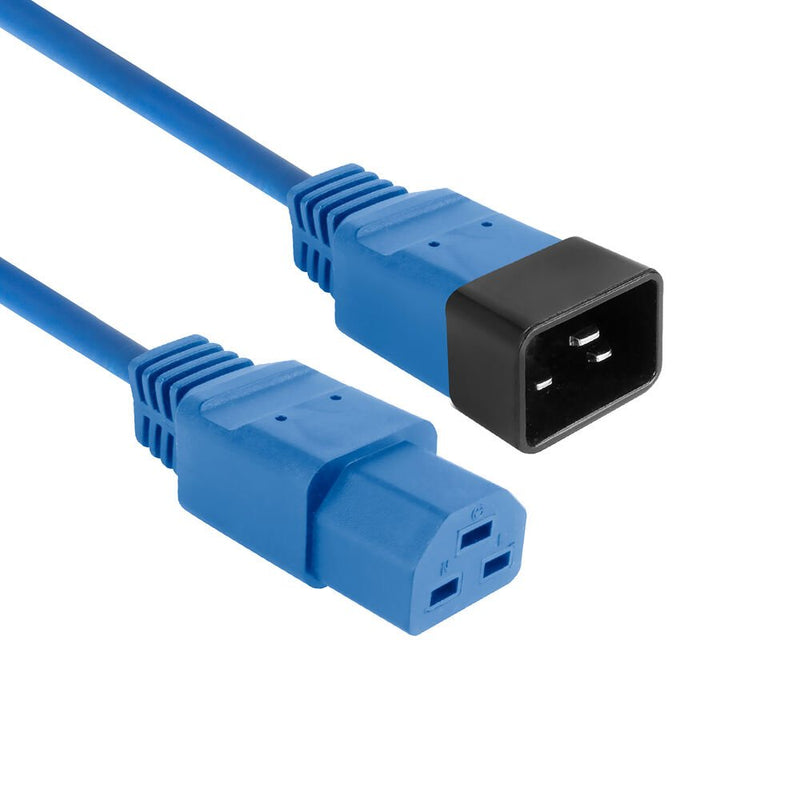 Powercord C20 - C21 IEC60320 Blue 2M