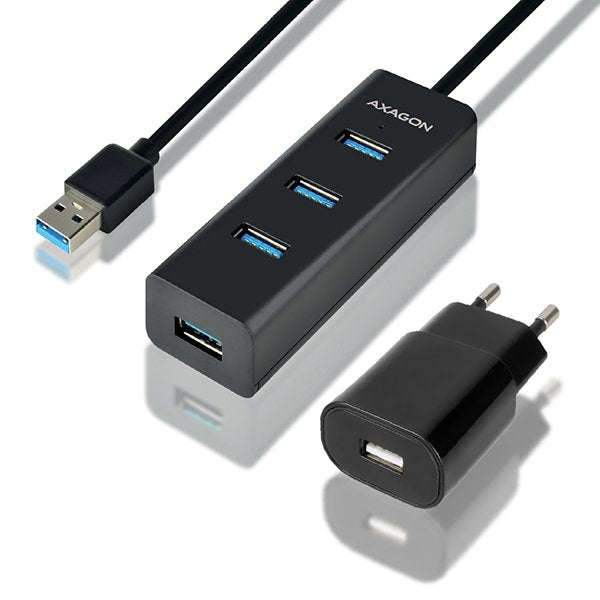 Axagon Hub HUE-S2BP Usb-a, 4x USB 3.0, Power Mrom External - 1,2M, Power Supply