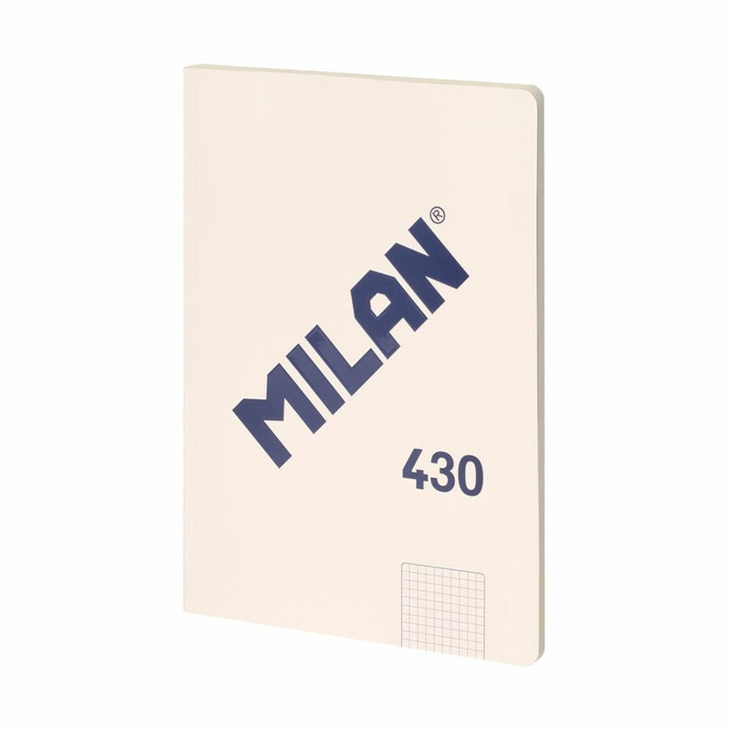 Milan Libreta Encolada Formato A4 Cuadricula 5X5MM - 48 Hojas 95 Gr/M2 - Microperforado - Cover Blanda - Colou