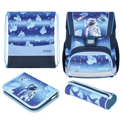 Herlitz Loop Plus Cosmic Explorer Set Of Backpack School Child Poliéster Blue Oscuro — image 1