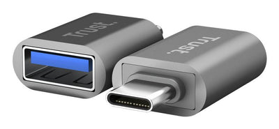 Adapter USB-C 3.2 Male a USB 3.2 Type a Female 10GB/S Pack 2 Units Black — image 1