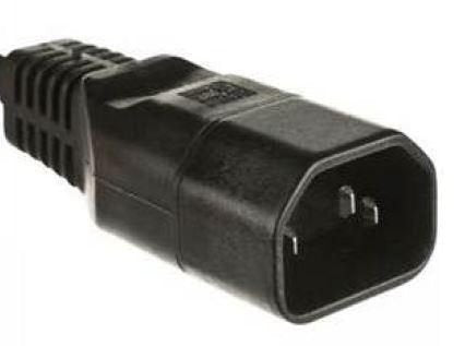 Microconnect C14PLUG Adapter Plug Eléctrico C14 Black