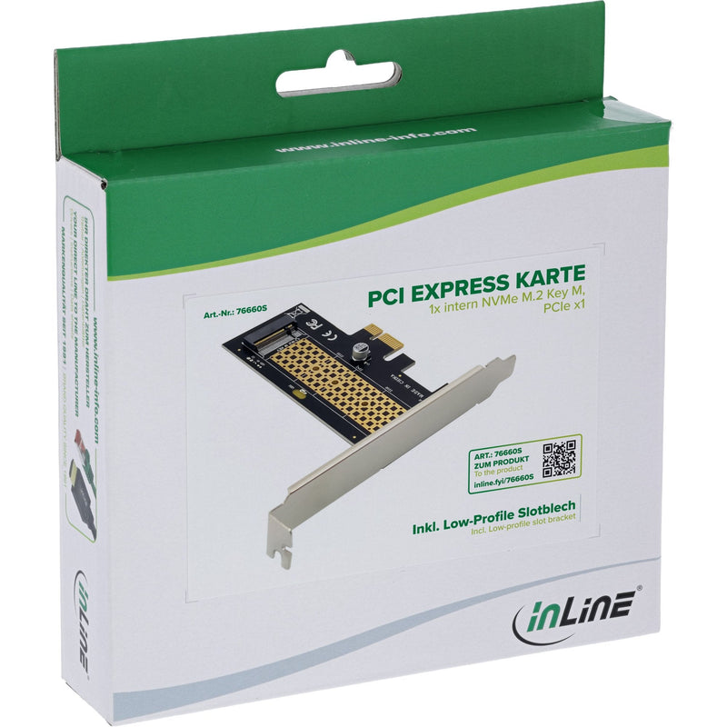 Inline Pci Express Card a 1X Internal NVMe M.2 Key M - PCIE X1