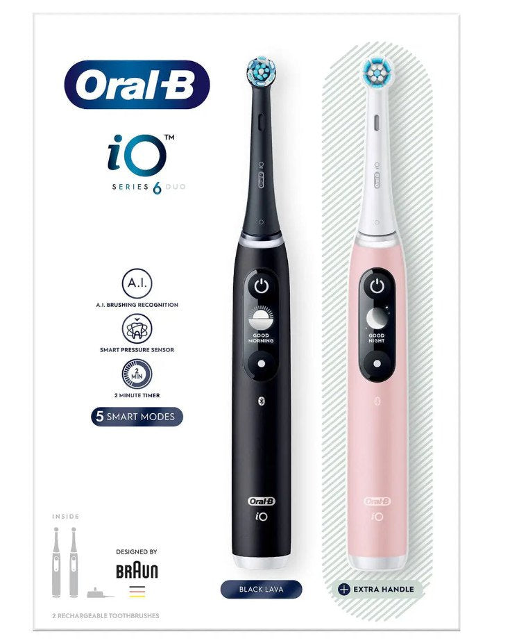 Brush Oral-b Io 6 Adulto Dental Rotating Black Pink