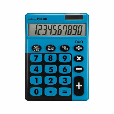 Milan Calculator Touch Duo 10 Digitos Dual Blister Blue — image 1