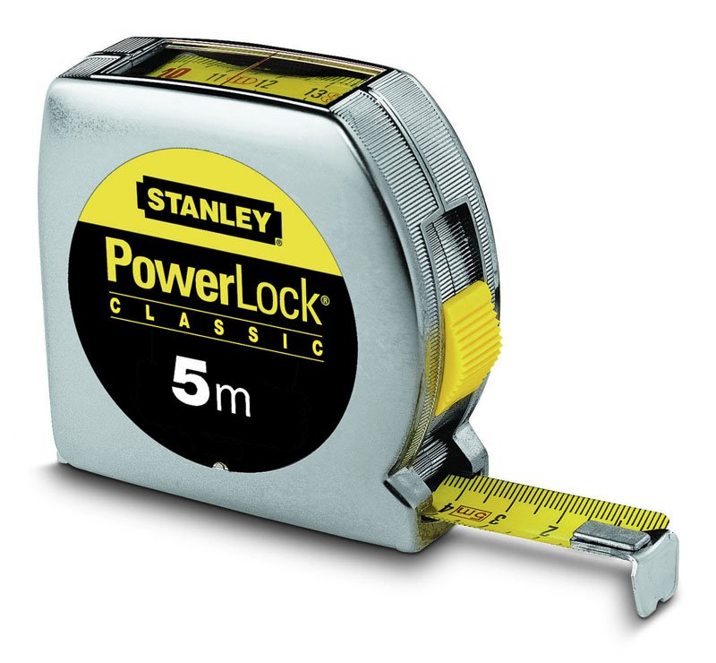 Stanley Tape Métrica 0-33-932 5M Steel Inoxidable Silver/Yellow