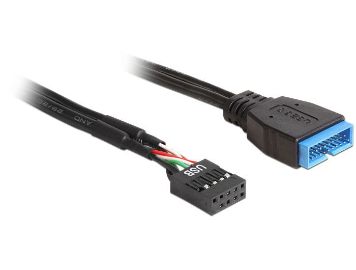Delock 83776 Adapter Board Pinheader 19PIN - 8PIN M/H 0.45M