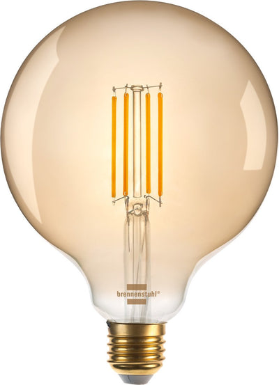 Brennenstuhl Connect Wi-Fi Filament LED Lampe Globe E27, 470LM, 4,9W — image 1