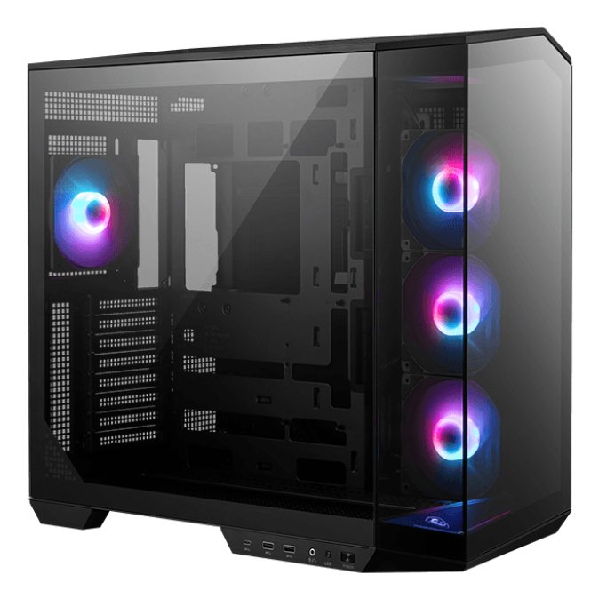 MSI PC Case Gaming Mag Cloth 100R Pz M-atx RGB Black