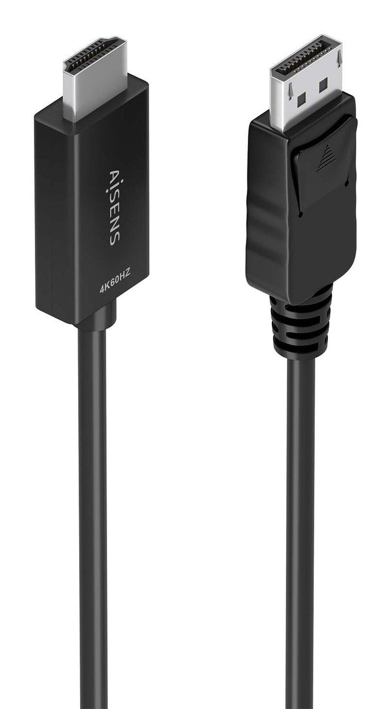 Aisens Cable Converter DisplayPort a HDMI 4K@60HZ, DP/M-hdmi/M, Black 0.6M