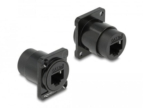 Delock D-tipo Módulo RJ45 CAT.6A Connector Female a Female — image 1