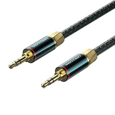 Vention Cotton Braided 3.5MM M-cabl M Audio Cable 1M Green Copper — image 1