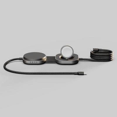 Cable Zens Charging USB C-c Pro 3 - QI2 Apple Watch USB-C - Black — image 1