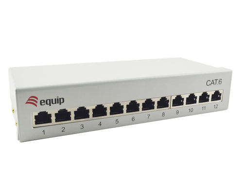 Equip Patchpanel 12x RJ45 CAT.6 Desktop Grey — image 1
