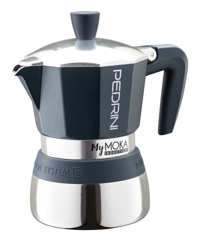 Pedrini Coffee Machine Italiana Mymoka Induction Coffee Machine Italiana Brown Steel Inoxidable — image 1