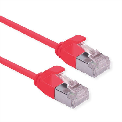 Roline Green U FTP Network Cable CAT.6A (class Ea), Lsoh, Slim, Red 3M — image 1