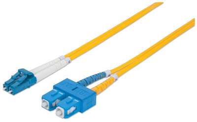 Intellinet 473972 Cable Fibre Optic 2M OS2 Lc Sc Yellow — image 1