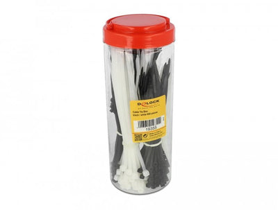 Delock Box Surtida Cable Ties Cables 600 Pieces Black / White — image 1
