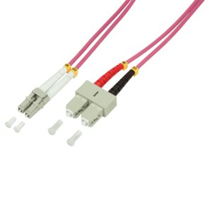 Logilink Lwl Network Cable OM4 Lc Sc 5,0M Duplex