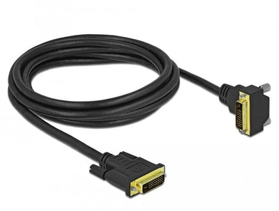 Delock DVI Cable 24 + 1 Male a 24 + 1 Male Angular 2M — image 1