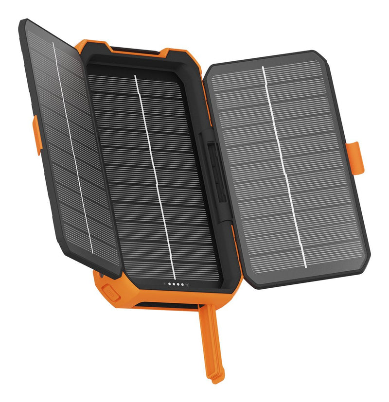 Xtorm Power Bank Rugerizado Energia Solar XR-203 10000MAH Black/Orange 10000MAH/ IP65/ 2x USB-C Pd Up To 20W,
