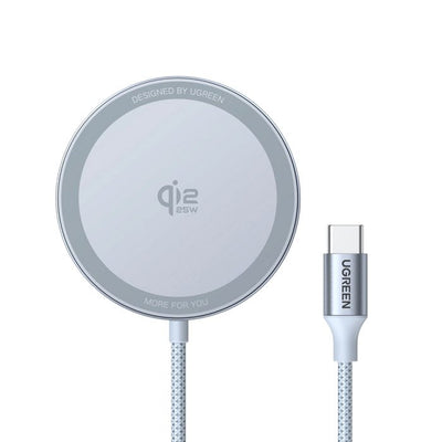 UGREEN Charger Wireless Magflow Smartphone Grey USB Auto — image 1