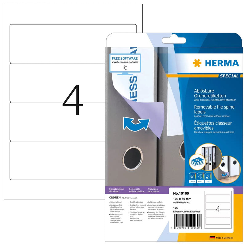 Herma 10160 Label Printer White Label Printer Self-adhesive