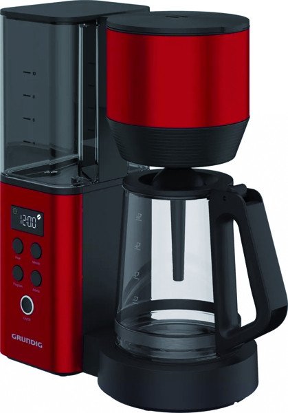 Grundig Coffee Machine Filter - Km 8440, 1150W, 1,25 L, 10 Cups Black Red